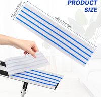 Chiffons en microfibre réutilisables et pliables de haute qualité avec essoreur intégré pour le nettoyage des vitres, le dépoussiérage, les tampons de serpillière à manche en aluminium