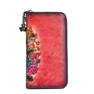 AndoBag Cartera Larga con Cierre de Cabeza de Ciervo para Mujer, Cuero Vacuno Genuino, Gran Capacidad, Estilo Vintage, 88007 - Product Image 6