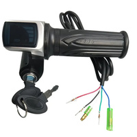 Contrôleur de vitesse d'accélérateur torsadé pour guidon de vélo électrique, 36v 48v 60v, affichage LCD, accessoires d'accélérateur