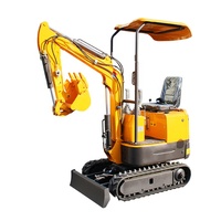 Mini-excavatrice hydraulique sur chenilles d'occasion E.P. de 1 tonne, à moteur diesel, pour la ferme, à vendre au Japon