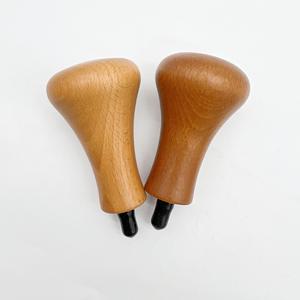 Suministro directo de fábrica de mangos para tamper de máquinas de espresso hechos de madera de haya o estirax, martillos para tamper, mangos de madera, y - Product Image 1