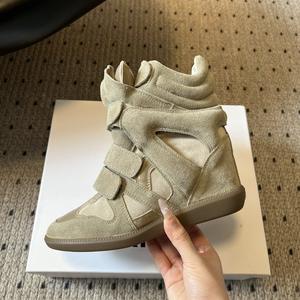 <span class=keywords><strong>Scarpe</strong></span> Sportive da <span class=keywords><strong>Donna</strong></span> <span class=keywords><strong>con</strong></span> Rialzo Interno Invisibile in Stile Europeo e Americano <span class=keywords><strong>con</strong></span> <span class=keywords><strong>Zeppa</strong></span> in Vera Pelle Casual Alte - Product Image 2