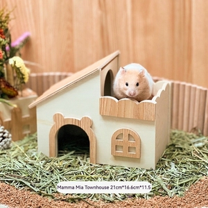 ที่ซ่อนของหนูแฮมสเตอร์อเนกประสงค์ปรับแต่งได้และมีสไตล์น่ารักทำจากไม้เบิร์ช - Product Image 5