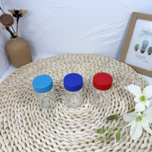 Bocaux en verre 3ML 5ML 7ML 9ML CR Cap Square Round Storage Black Child Proof avec CR Lid - Product Image 6