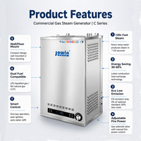 Générateur de vapeur au gaz JOWIN 40-80KW 220V en acier inoxydable 304 pour salle de vapeur d'hôtel, vapeur rapide, bain de vapeur