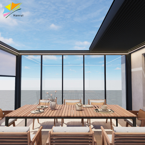 Kit de techo motorizado de persiana retráctil eléctrica, pérgola para exteriores, bioclimática motorizada de aluminio con listones de aluminio, parasol - Product Image 6