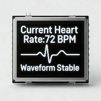 Módulo de Pantalla OLED Personalizado de 128x32 con Interfaz I2C, Brillo de 500 Nits, Temperatura de Funcionamiento de -10°C a 50°C, Monitor de Salud Portátil, Monitor de Frecuencia Cardíaca