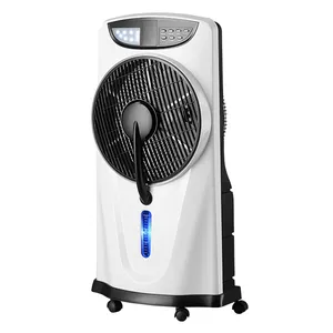 Changrong 12 pollici ventilatore solare ricaricabile nebulizzatore in piedi per ventilatore a 3 velocità AC/DC azionato con serbatoio d'acqua e luce notturna a LED