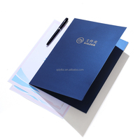 Carpeta de Presentación A4 Corporativa con Logotipo Impreso Personalizado, Sobre para Documentos Plegable con Bolsillos Dobles y Ranuras para Tarjetas de Visita