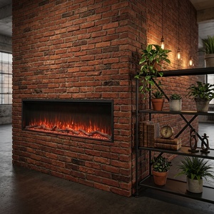 <span class=keywords><strong>Chimenea</strong></span> Eléctrica Moderna de 40, 50, 60, 72, 80, 90 y 100 Pulgadas, Delgada, con Llamas LED Integradas - Product Image 1