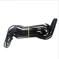 Accessoires de fixation pour treillis d'escalade : Boucle en acier, ressort de pression, pince à fil de type U, clip de fixation pour tube supérieur, support de fixation, marque JM, 3mm