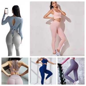 Conjunto de Yoga YAYA para Mujer, Verano, Suave como la Mantequilla, Spandex, Sujetador Deportivo Push-Up, Leggings Superelásticos - Product Image 3