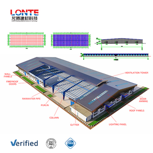 מחסן טרומי לונטה, סדנת עבודה כבדה, אחסון, מדפי פלדה Q235 - Product Image 2