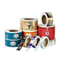 Étiquettes autocollantes personnalisées en PVC, impression en rouleau, formes multiples, impression rotative, étiquettes publicitaires, étiquettes de scellage