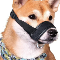Muselière pour chien réglable en nylon, anti-morsure, anti-aboiement, silencieuse, pour l'entraînement des chiens, empêche les éclats de colère et le traînement sur la laisse