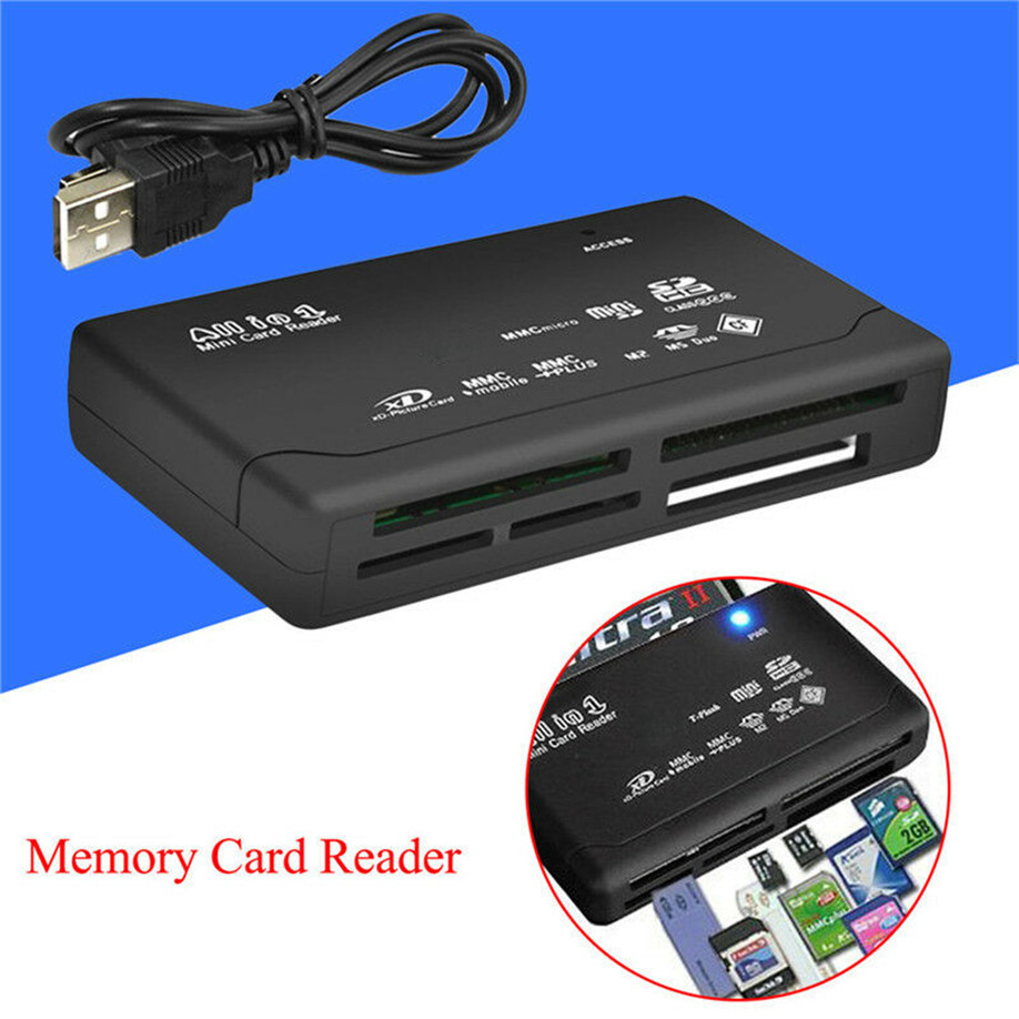 Mini 26-IN-1 USB 2.0 High Speed Memory Card Reader For Cf Xd Sd Ms Sdhc - Foto 2