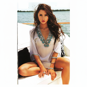 Tunique de plage brodée - Product Image 1