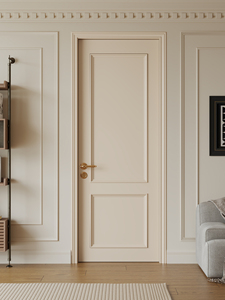 Puerta Interior de Madera Maciza y Compuesta Pintada, Estilo Francés, Crema, Insonorizada y Personalizada para Dormitorio - Product Image 4