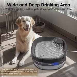 Extra Large 1.8gal 7L Eco-Friendly Charge Multi Pet Dog <b>Water</b> Bowl <b>Dispenser</b> Safe Pump Smart <b>Automatic</b> Dog <b>Water</b> Fountain Filter - Product Image 5