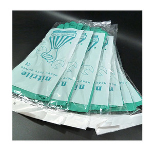 Guantes de Seguridad de Nitrilo Azul Verde Talla Única Antideslizantes y Resistentes a Químicos para Trabajo Industrial - Product Image 4