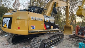 CAT 320D Excavator Used Heavy Duty Construction Equipment Yellow <b>Black</b> Color Track Type - Product Image 2