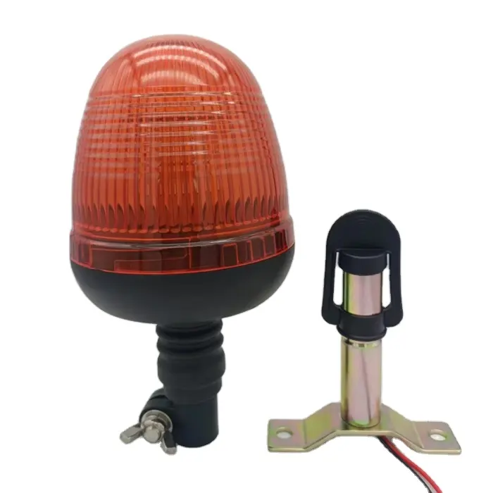 Amber 12V 24V Emergency Safety Rotators Mining Truck Rotating Strobe Lamp IP65 Heavy Excavator Led Flash Beacon Light