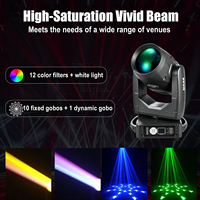 Projecteur à tête mobile Sharpy Beam 380W 17R, 2.5 Super Bright RGBW, double prisme, DMX512, IP20, flight case, CRI élevé 85, pour scène DJ