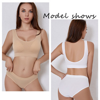 2024 nouveau style sans couture doux grande taille sous-vêtements femmes culotte sport soutien-gorge ensemble