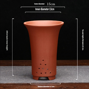 Pots à orchidées créatifs en argile violette en gros, Vases spéciaux en Zisha pour Clivia, Pothos vert, et plantes de bureau - Product Image 5