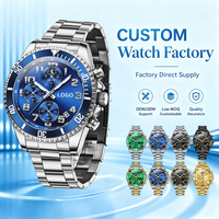 Montre personnalisée OEM 2926 pour homme, montres à quartz, étanches, décontractées, mode, chronographe à quartz