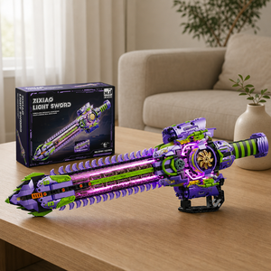 MJI 13160 MOC <b>Block</b> Bricks Purple Sky Zixiao Light Sword Children Educational Assembly Building <b>Block</b> Toy Set Wholesale Juguete - Product Image 1