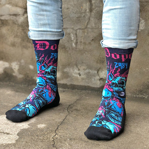 Thiết kế mới lạ thăng hoa kỹ thuật số in thể Thao Tùy chỉnh in vớ - Product Image 3