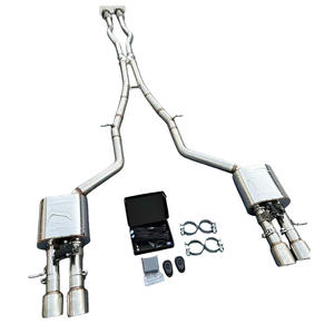 Tuyau d'échappement Performance Full Valvetronic pour <span class=keywords><strong>Audi</strong></span> <span class=keywords><strong>S8</strong></span> D3 4 portes berline 5.2L <span class=keywords><strong>V10</strong></span> Quattro <span class=keywords><strong>2006</strong></span> ~ 2010 système d'échappement Catback Valved - Product Image 1