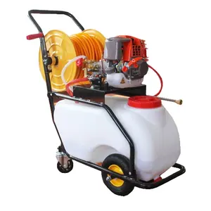 Machinery EquGarden Aipment Pump Gasoline High Pressure Wheel Hose Reel Trolley Power Agriculture Pesticide Sprayer