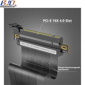 180 degrés PCI-E 4.0 16X à X16 GEN4 carte graphique GPU Riser câble d'extension 0.2M pour RTX3090ti <span class=keywords><strong>RTX4090ti</strong></span> RX6900XT RX6800XT - Product Image 2