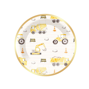 DAMAI - Juego de Decoración para Fiestas Infantiles, Platos y Vasos de Papel con Diseño de Camión, Juego de Artículos de Papel Sencillos y Frescos - Product Image 4