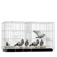 Clôture multifonctionnelle robuste pour bétail, cage d'élevage pliable de grande taille avec cloisons et nichoirs pour pigeons