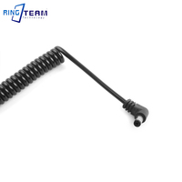 DC-Stecker zu Stecker 5,5x2,5mm Netzteil Spiral kabel BMCC-Kabel DC-Stecker abgewinkelt und gerade Stecker buchse