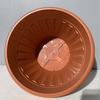 Pots de plantes de jardin ronds en plastique