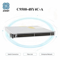 Cisco Switch C9500-48Y4C-A 48 Port 25G SFP28 + 4 Port 100G QSFP28 L3 Core Switch Lisensi Full Network Advantage 1U Rack Mount