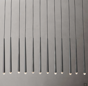 Torche cône minimaliste éclairage lampe salle à manger moderne projecteur maison plafond Long lustre <span class=keywords><strong>Aquitaine</strong></span> linéaire lustre 60" - Product Image 3