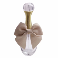Ruban en polyester, nœuds floraux, accessoires de mode, nœuds décoratifs, élastiques, ruban adhésif double face 3M, 196 couleurs disponibles