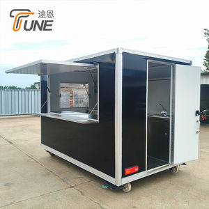 Remolque de Comida Móvil Cuadrado Más Vendido, Camión de Venta de Comida Callejera Comercial Totalmente Equipado - Product Image 1