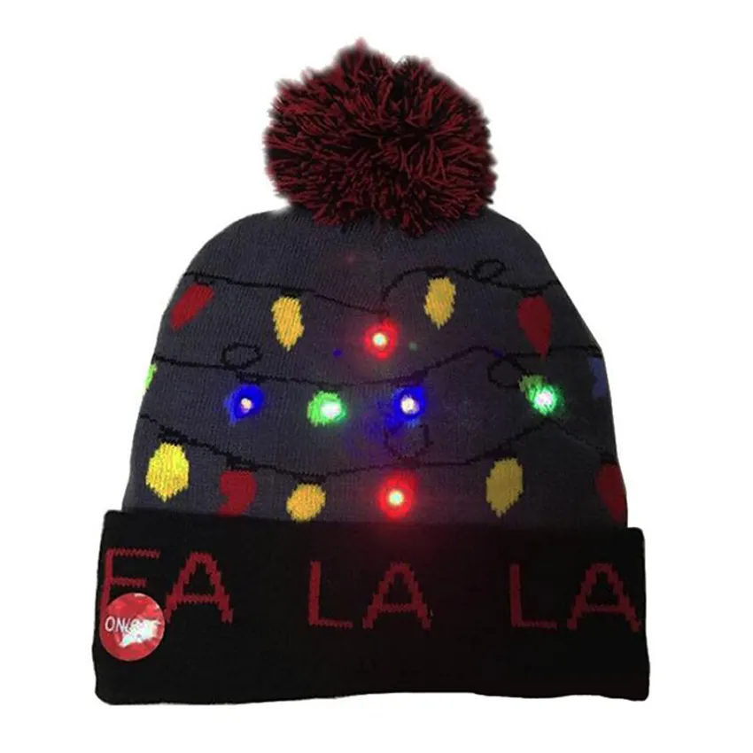 อุปกรณ์ตกแต่งคริสต์มาส-หมวกหมวก LED ซาตินเก่าเรียงรายหมวก LED หมวกหมวก