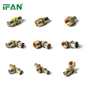 IFAN chất lượng hàng đầu Hệ thống ống nước 16-32mm khuỷu tay <span class=keywords><strong>cap</strong></span> pex phù hợp Brass Báo Chí pex phụ kiện đường ống - Product Image 1