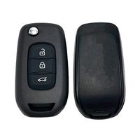 Coque de clé télécommande pliable pour Renault Sandero, Dacia Lodgy, Dokker, Duster, 2/3 boutons, lame VAC102 VA2, fabrication de clés de voiture Renault