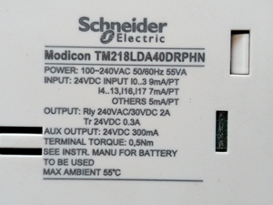 Module de contrôleur logique programmable PLC TM218LDA40DRPHN, module de contrôle industriel, module de contrôle d'automatisation, module d'E/S numérique - Product Image 6