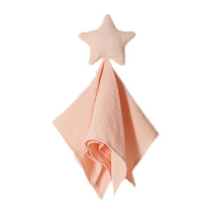 Custom Moon Star cotone biologico mussola per bambini piumino giocattolo morbido per dormire coperta di sicurezza per neonato - Product Image 2