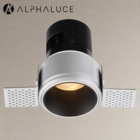 Spot LED encastrable réglable en aluminium pour plâtre, COB, usage intérieur, hôtels, maisons, plafonnier encastré, empotrable 20W