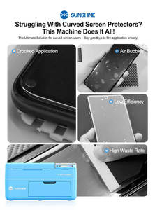 Macchina per Taglio e Laminazione di Pellicole <span class=keywords><strong>Idrogel</strong></span> SUNSHINE C3 Mix Ultra con Posizionamento Automatico per Protezioni Schermo Telefono Disponibile - Product Image 5